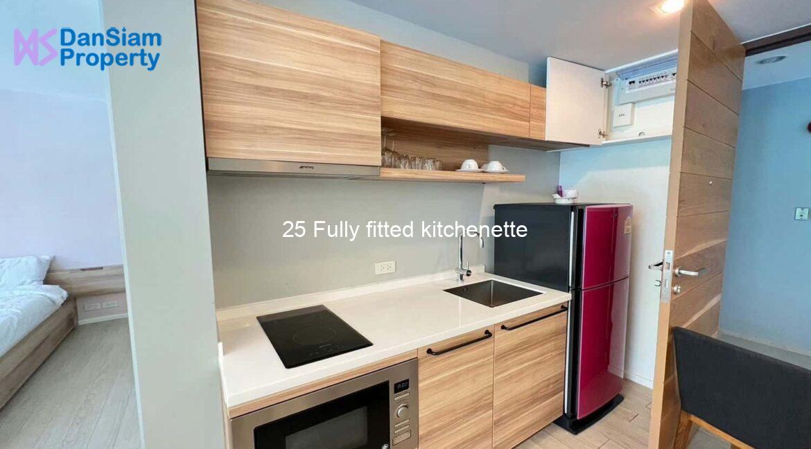 25 Fully fitted kitchenette