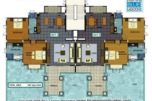 83 Blue Lagoon Condo layout (A&B Units)
