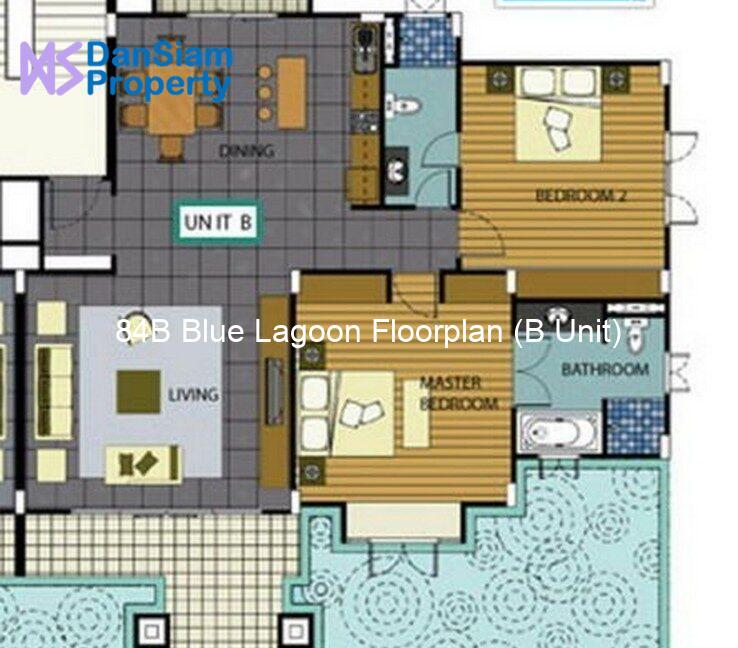 84B Blue Lagoon Floorplan (B Unit)