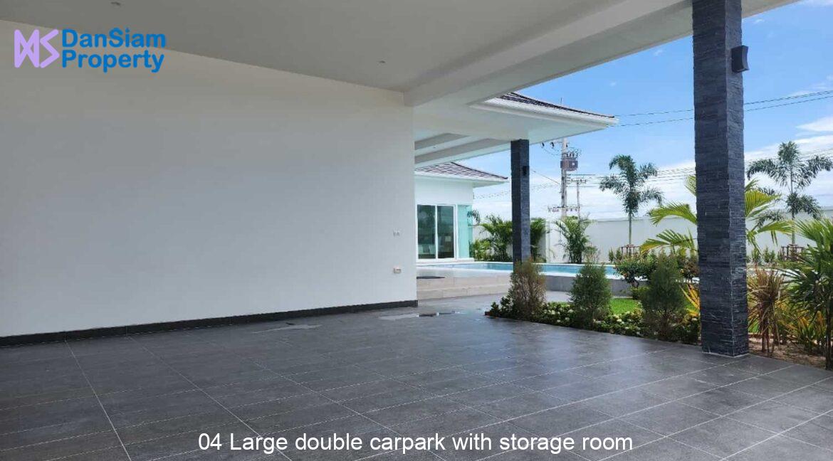 04 Large double carpark with storage room