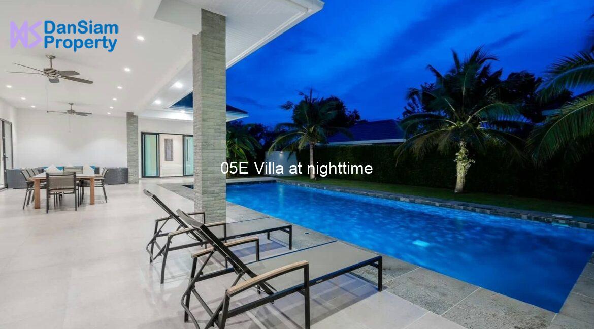 05E Villa at nighttime