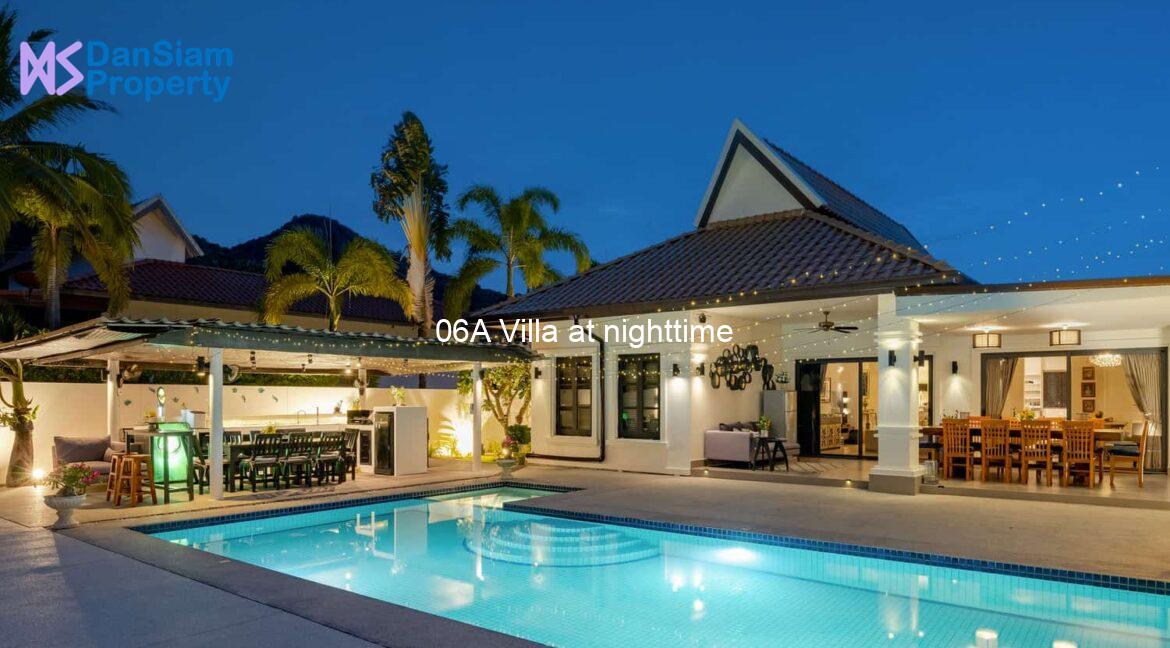 06A Villa at nighttime