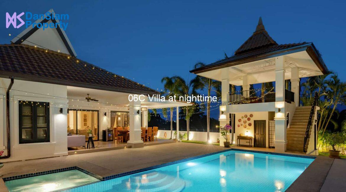 06C Villa at nighttime