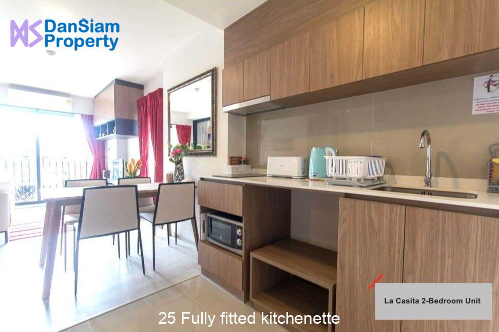 25 Fully fitted kitchenette