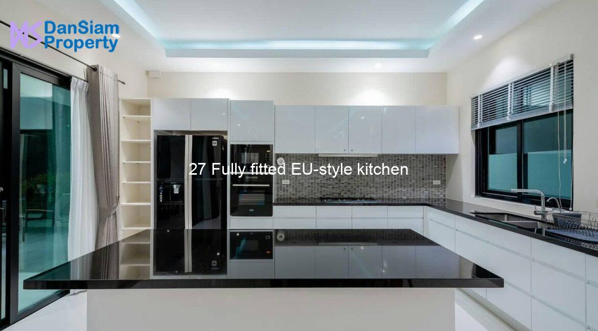 27 Fully fitted EU-style kitchen