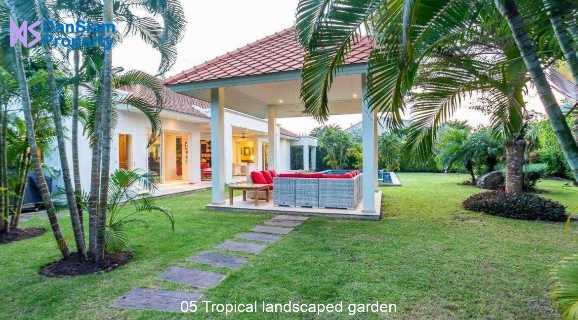 05 Tropical landscaped garden