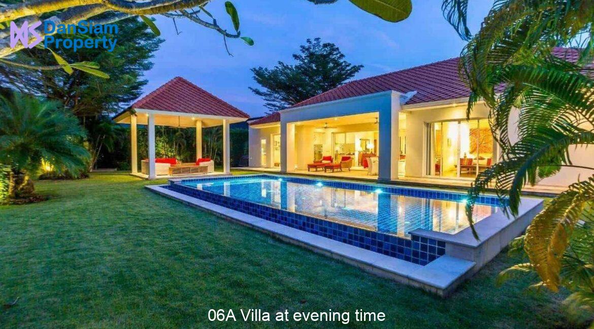 06A Villa at evening time