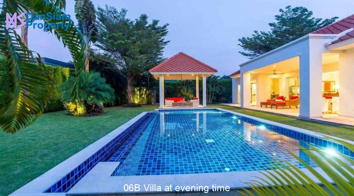 06B Villa at evening time