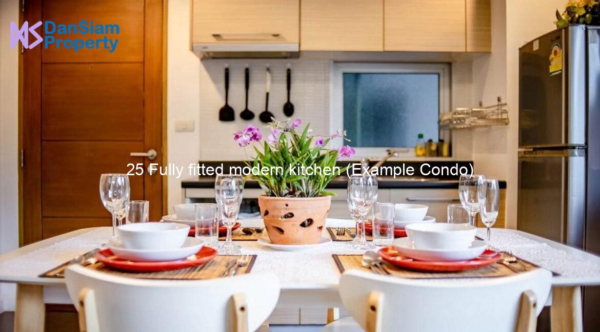 25 Fully fitted modern kitchen (Example Condo)