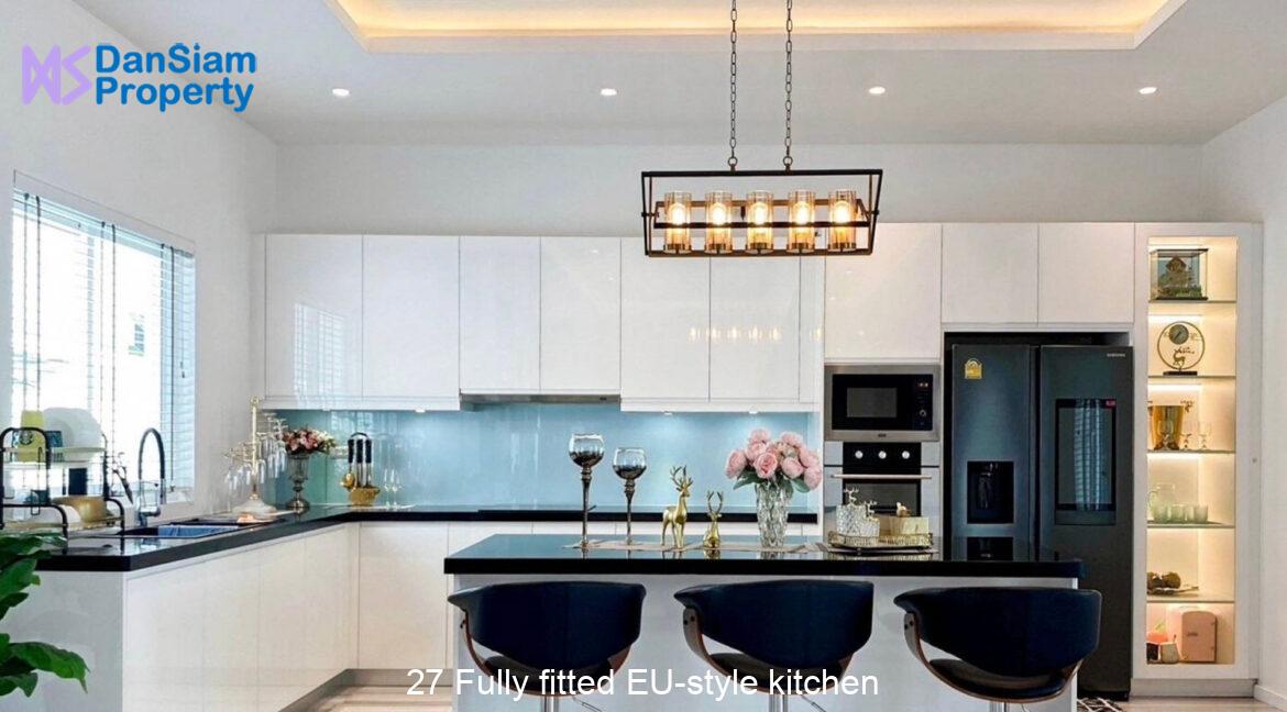 27 Fully fitted EU-style kitchen