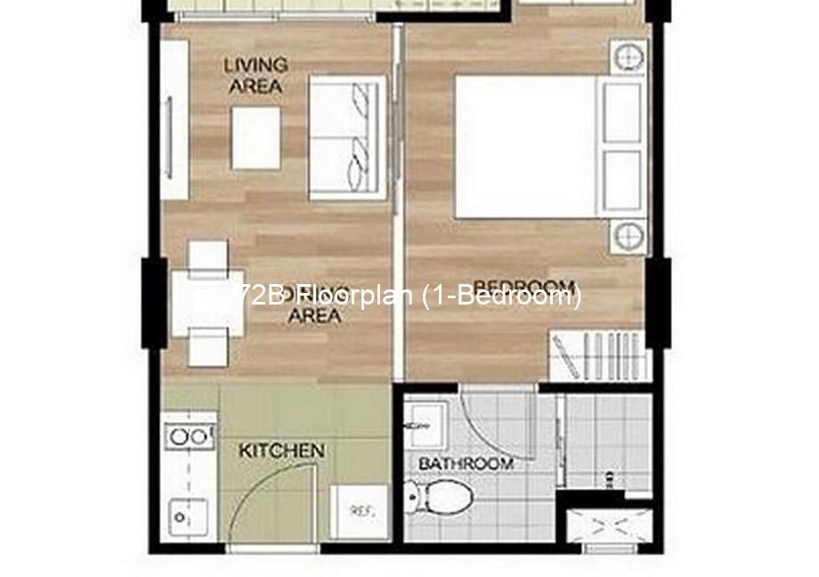 72B Floorplan (1-Bedroom)