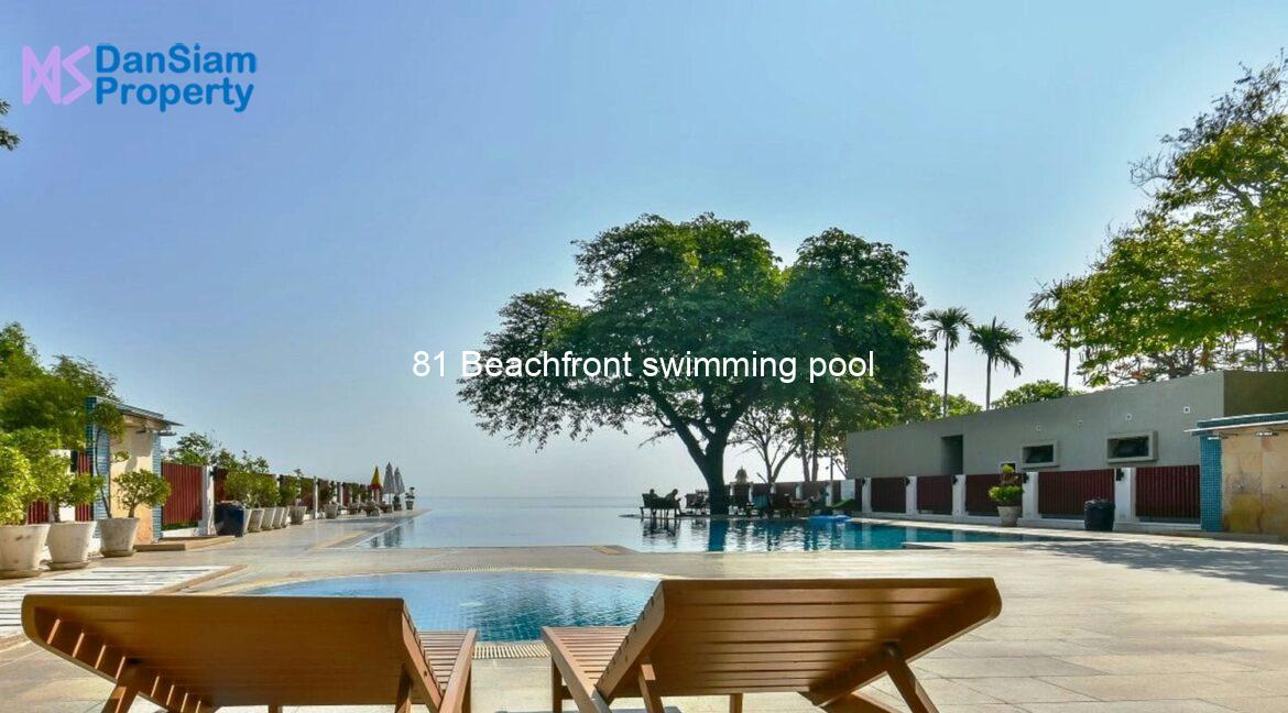 81 Beachfront swimming pool