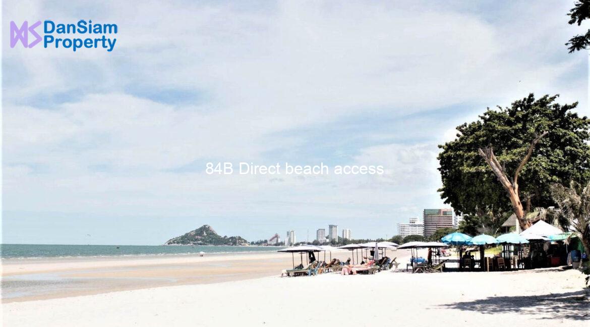 84B Direct beach access