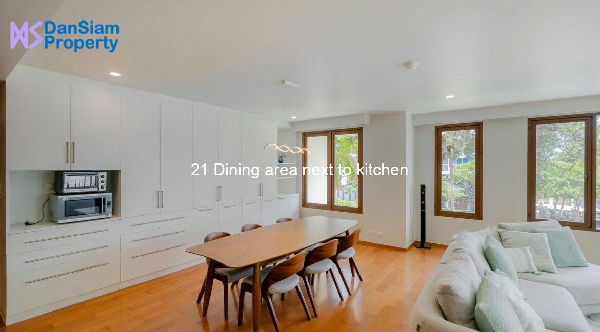 21 Dining area next to kitchen