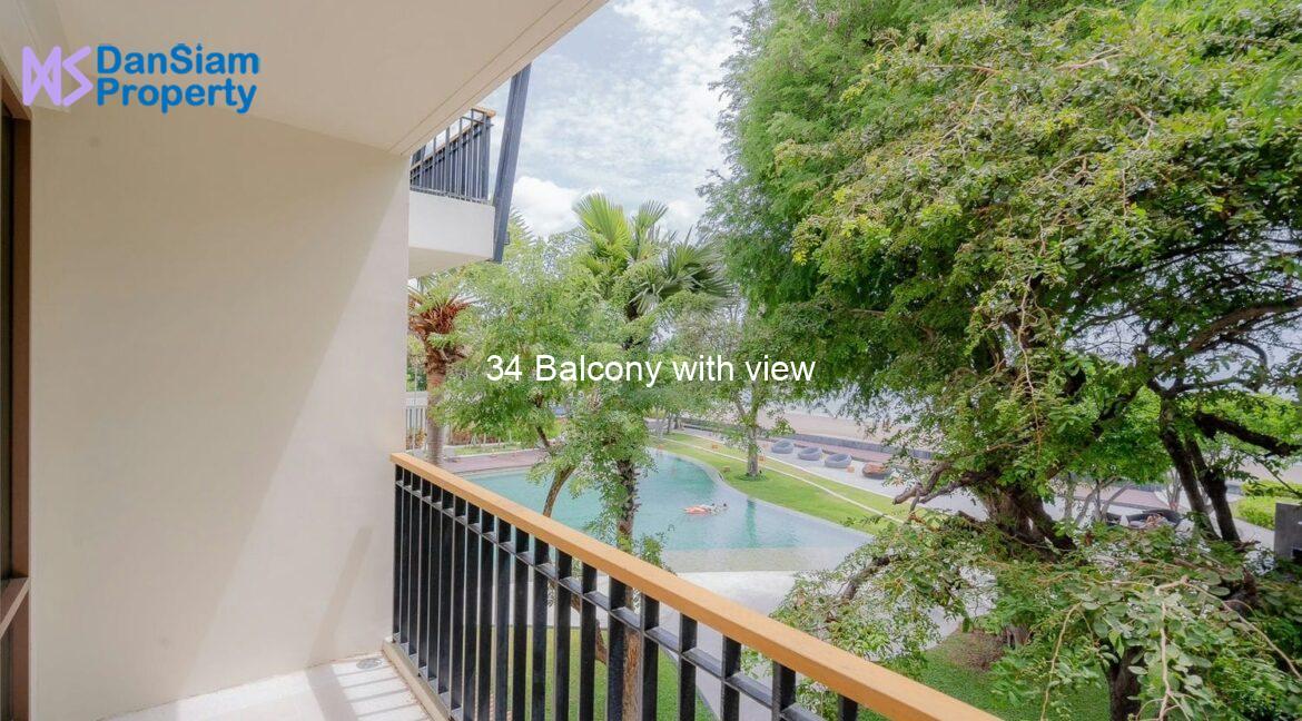 34 Balcony with view