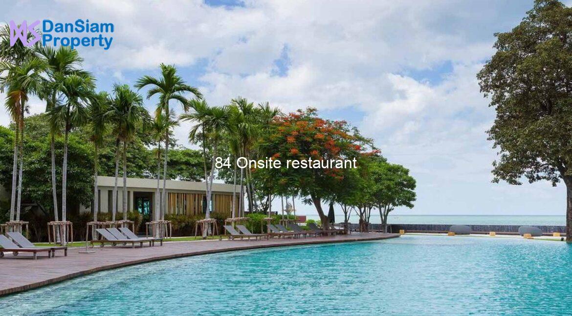 84 Onsite restaurant