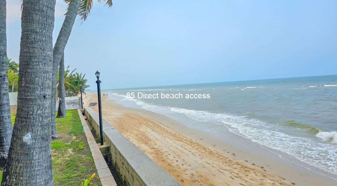 85 Direct beach access