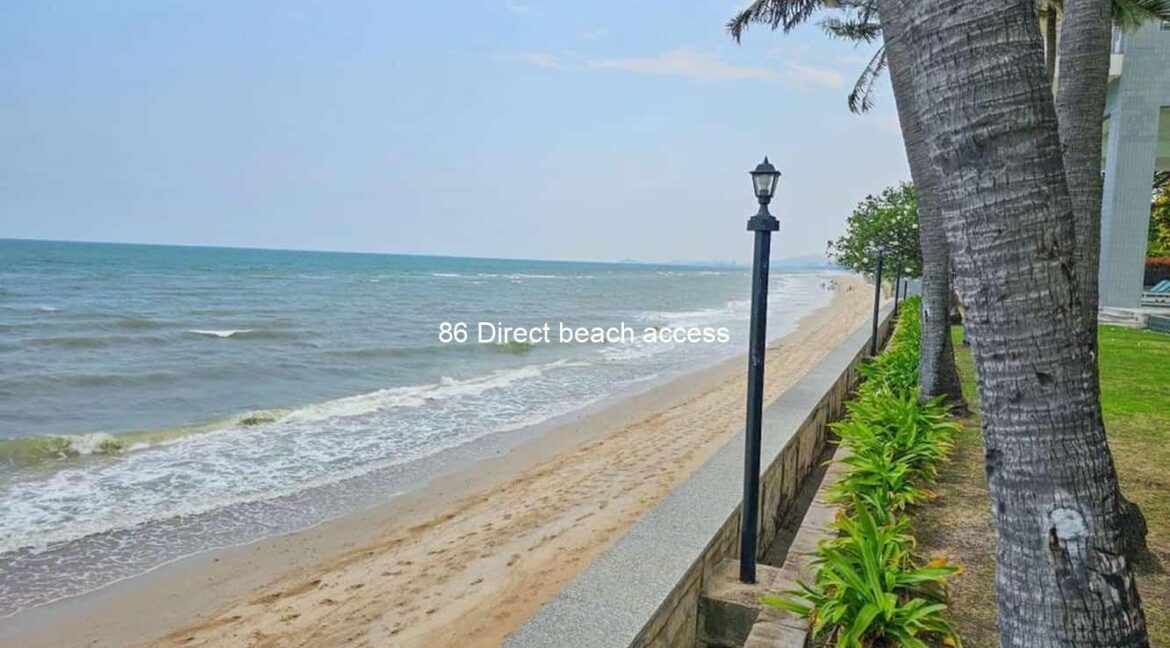 86 Direct beach access