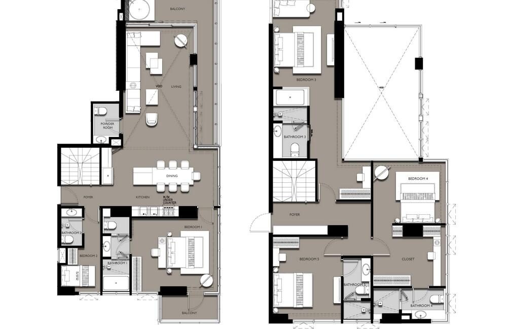 75 VEHHA Floorplan (4BED Duplex Penthouse (TYPE G1))