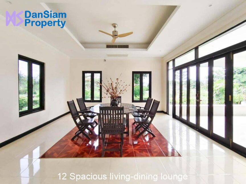 12 Spacious living-dining lounge