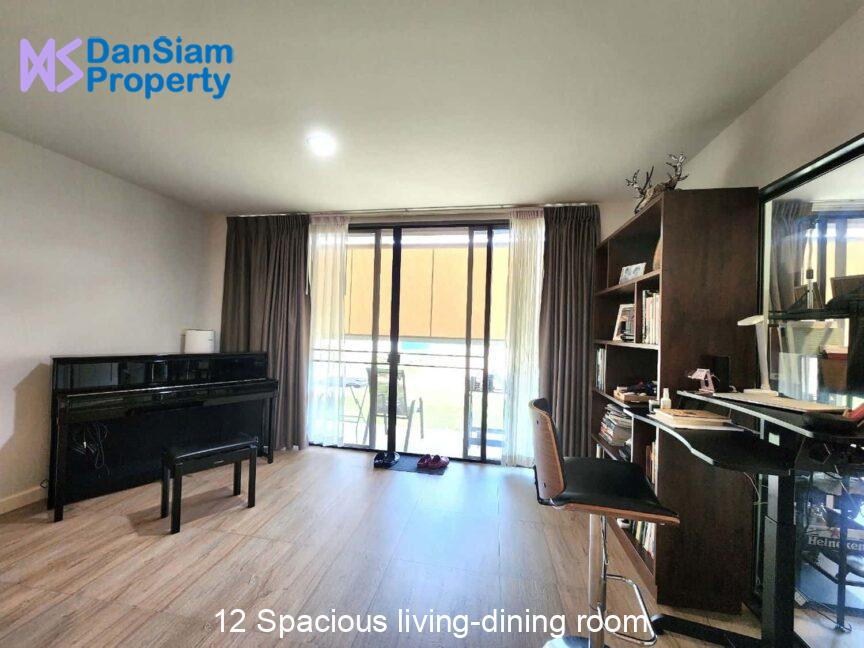 12 Spacious living-dining room