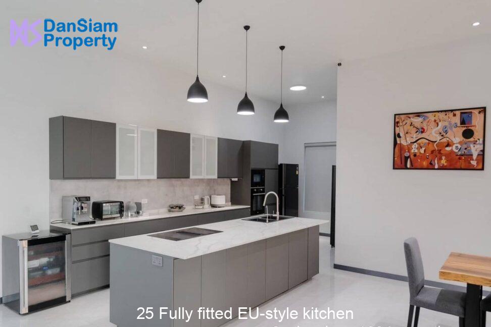 25 Fully fitted EU-style kitchen