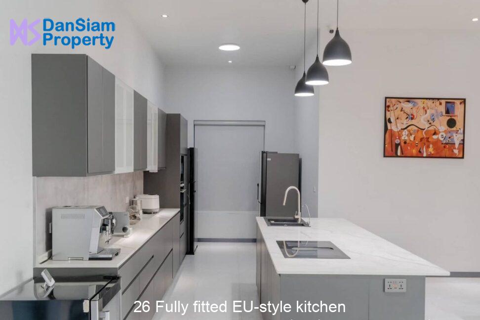 26 Fully fitted EU-style kitchen