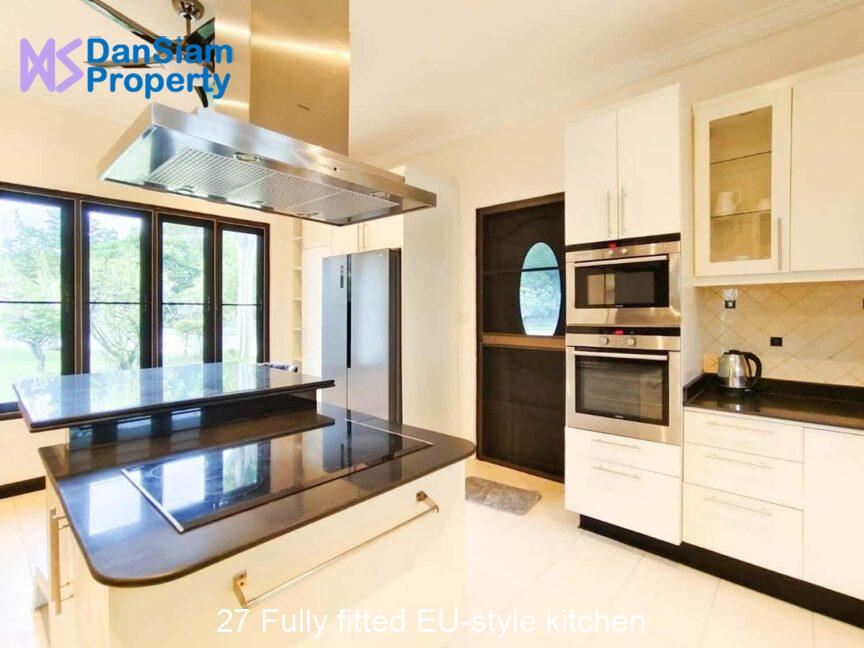 27 Fully fitted EU-style kitchen