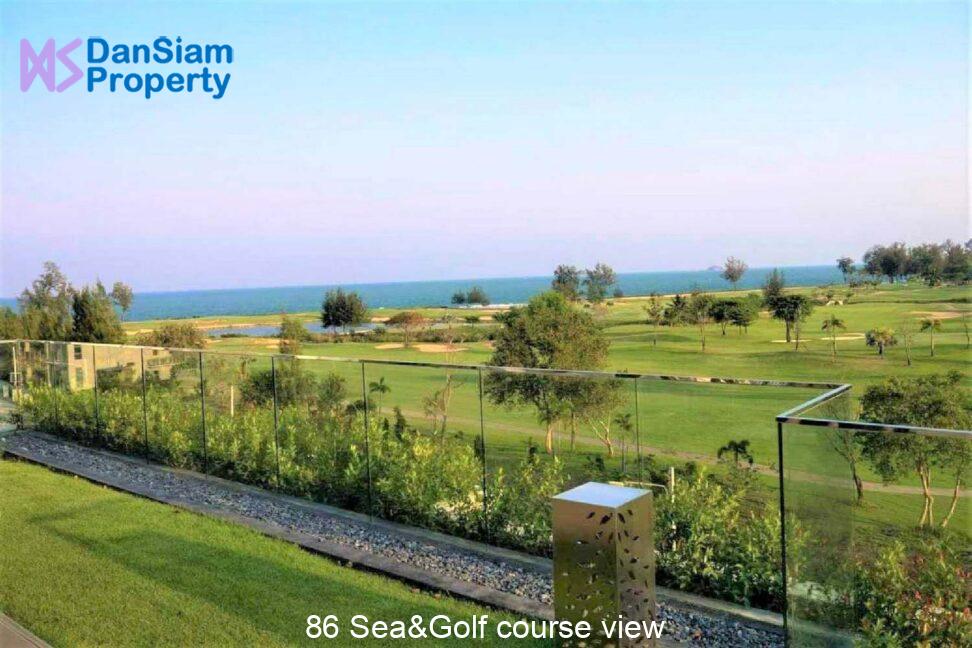 86 Sea&Golf course view