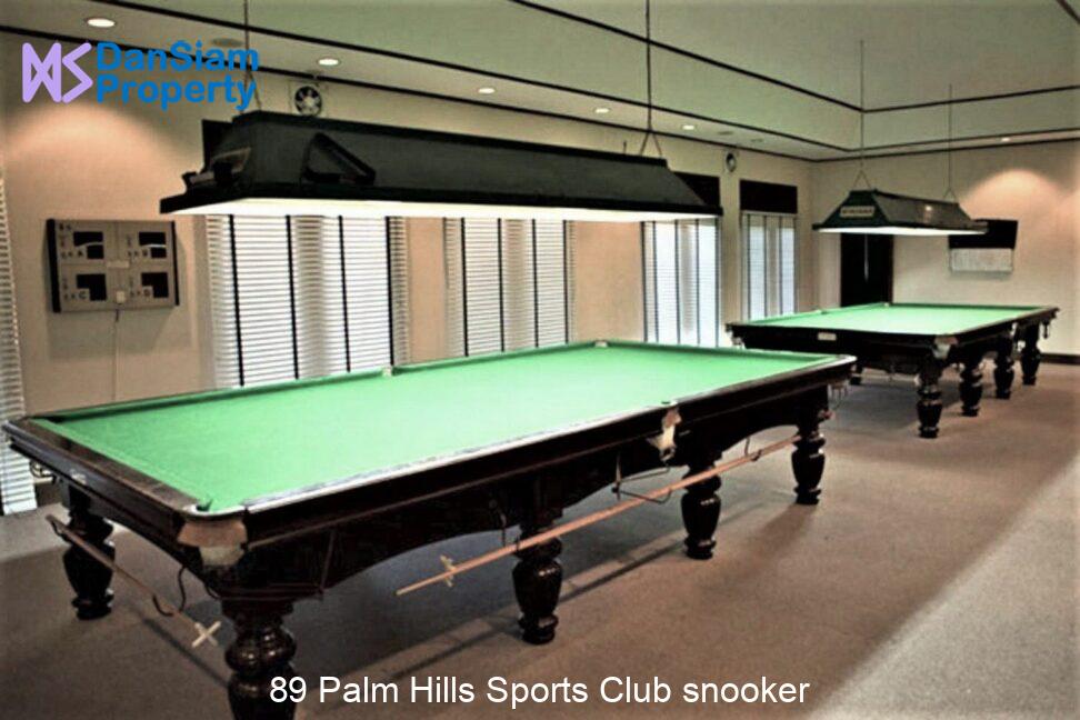 89 Palm Hills Sports Club snooker