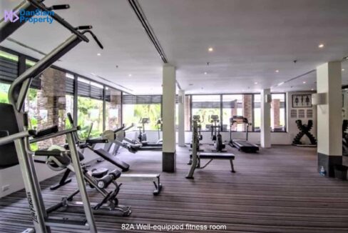 82A Well-equipped fitness room