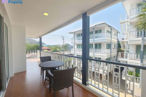 15B.Large balcony with garden view