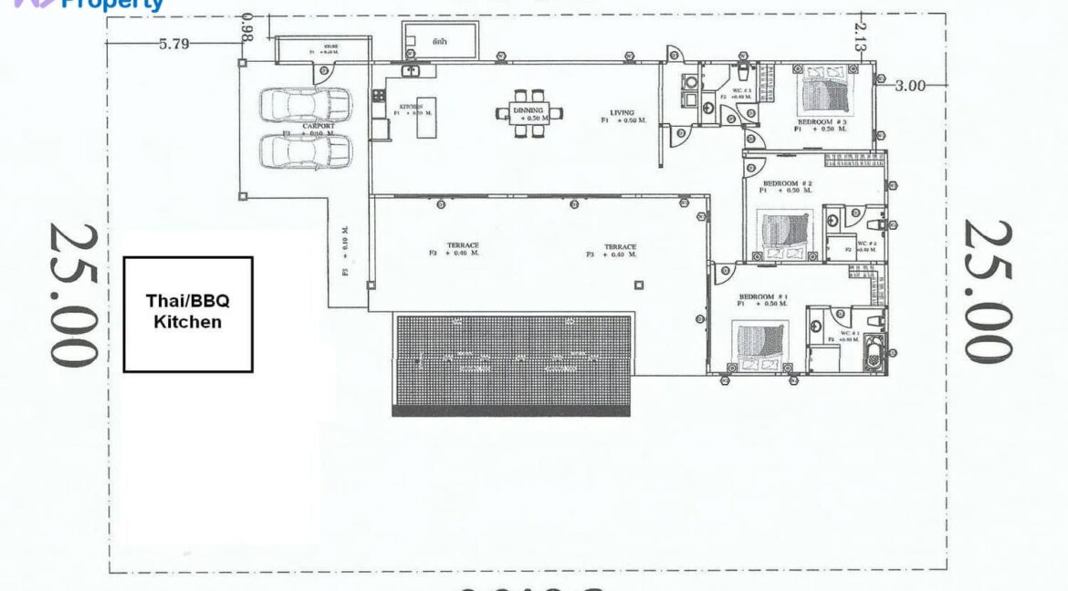 71 Clouds House#NN Floorplan (Standard House with BBQ)