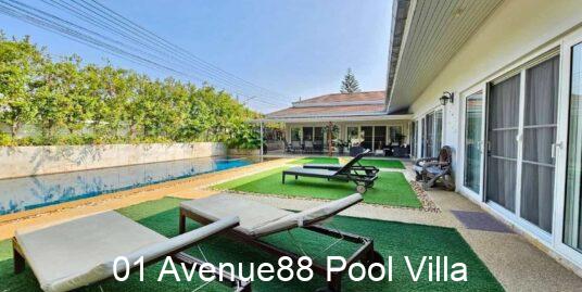 Large 4-Bedroom Pool Villa in Hua Hin at Avenue 88 Village