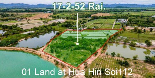 Large Lakeside Land in Hua Hin next to Emerald Pond at Soi112