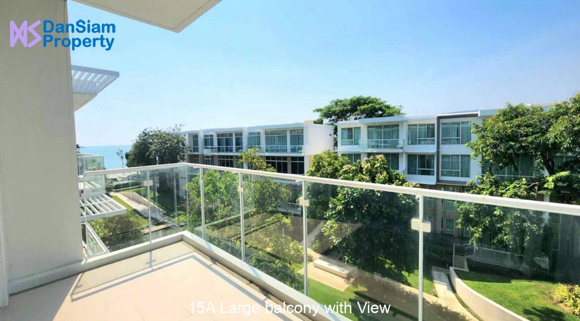 15A Large balcony with View
