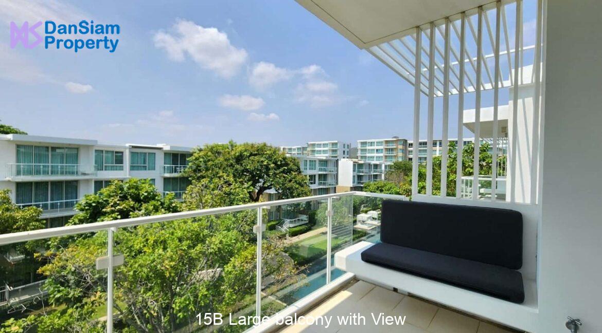 15B Large balcony with View