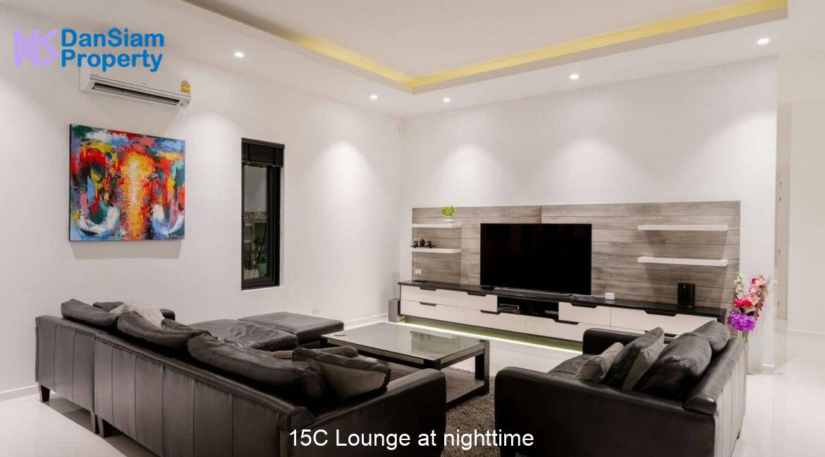 15C Lounge at nighttime