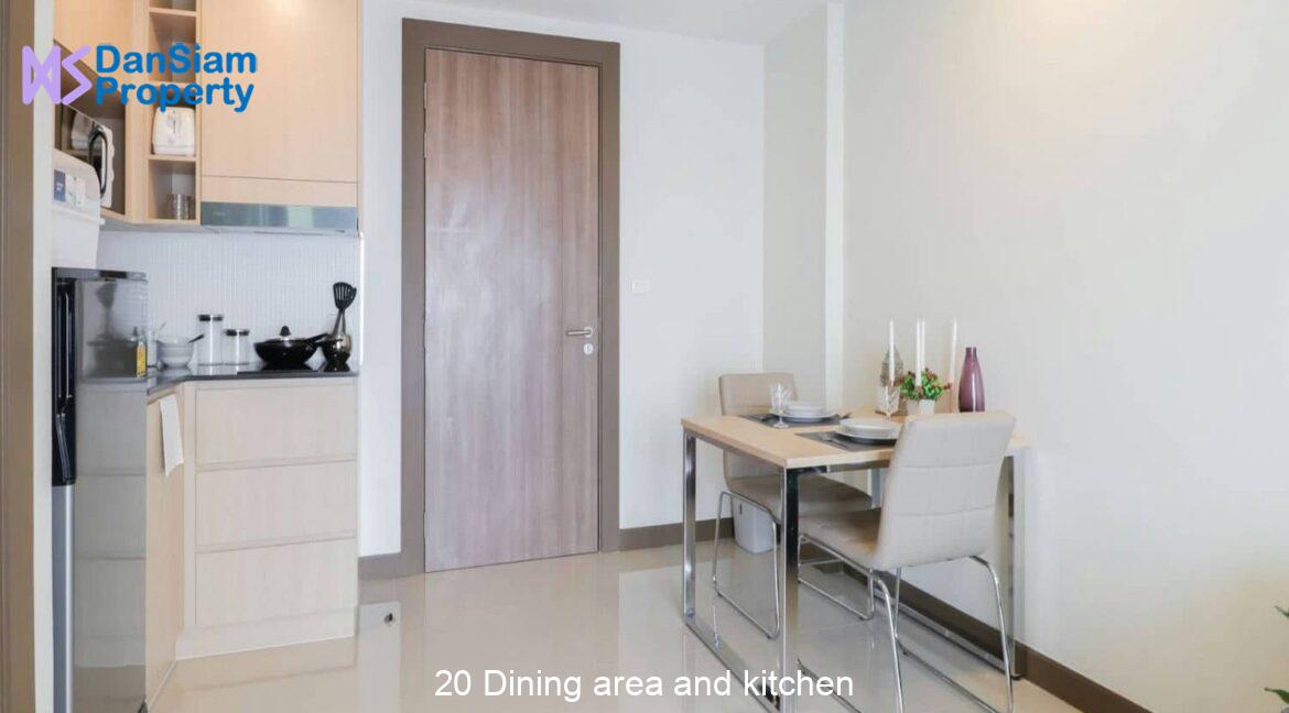 20 Dining area and kitchen