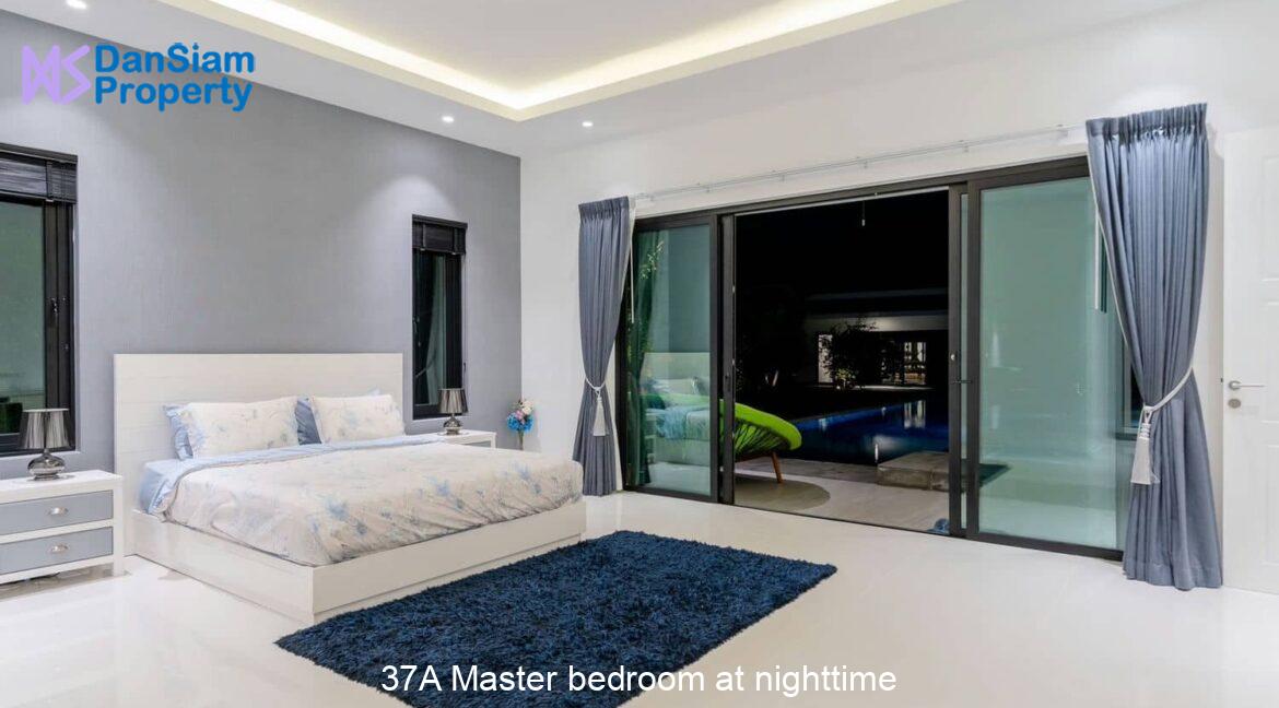 37A Master bedroom at nighttime