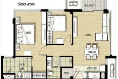 71 Condo Floorplan (2 Bedroom)