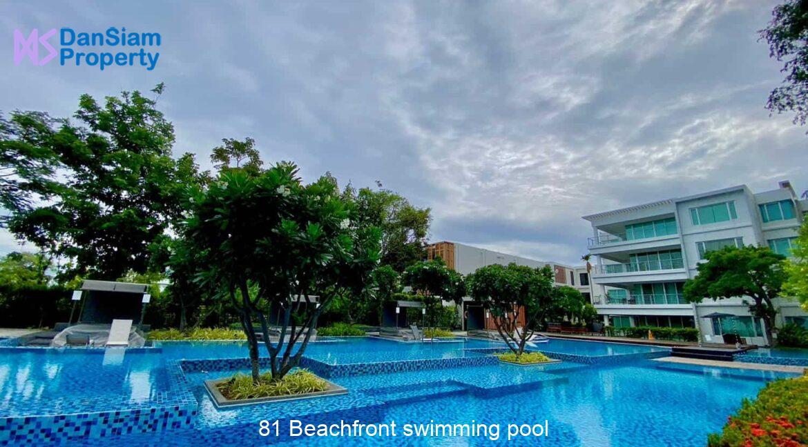 81 Beachfront swimming pool