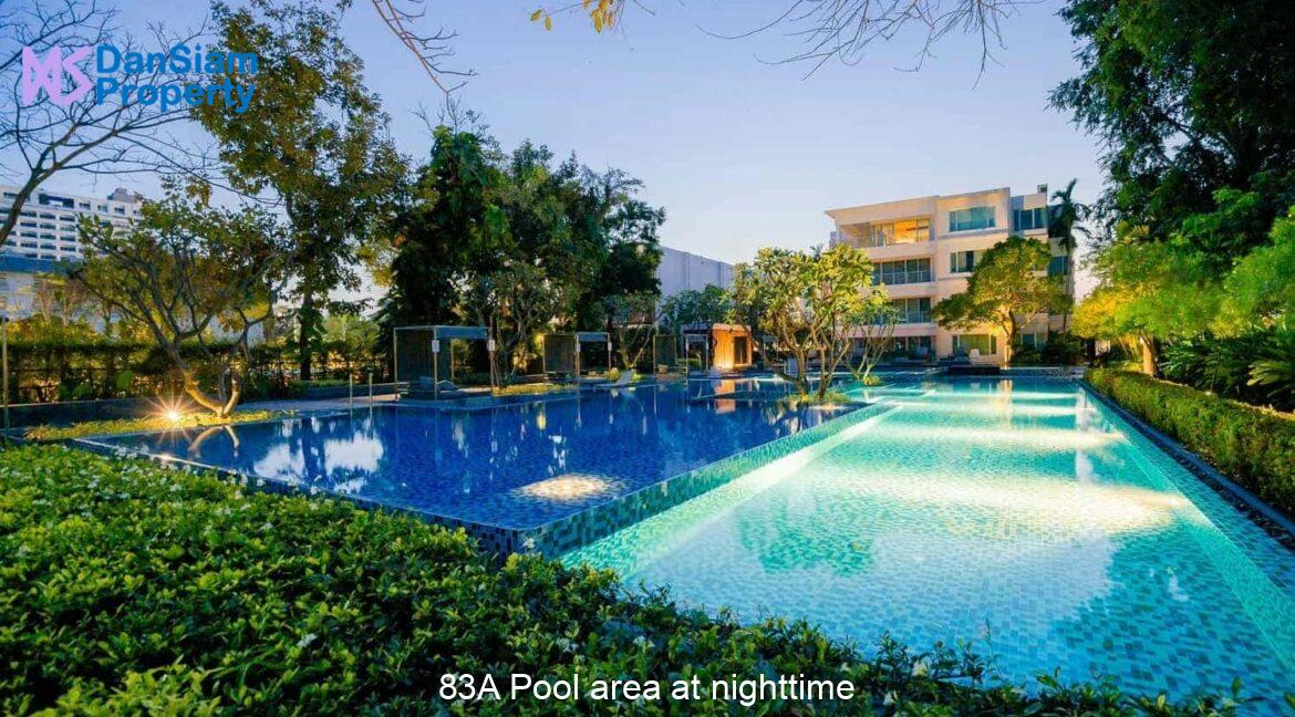 83A Pool area at nighttime
