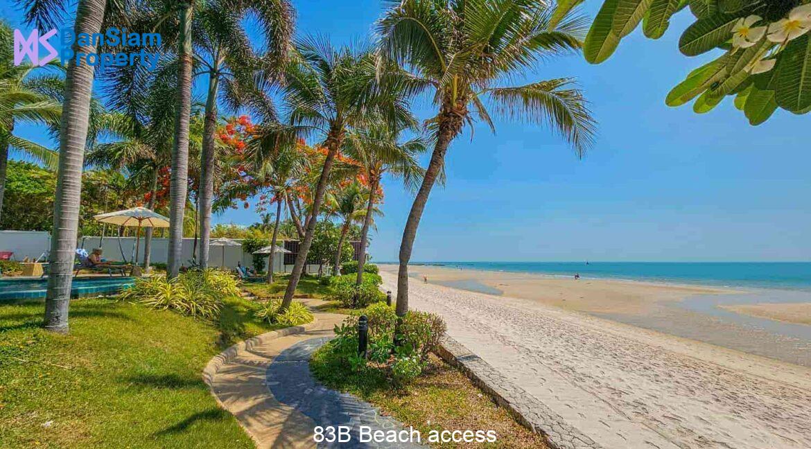 83B Beach access