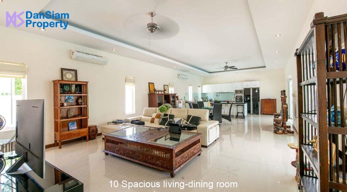 10 Spacious living-dining room