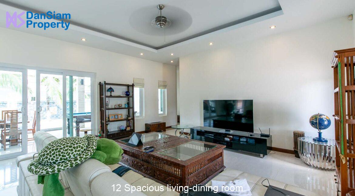 12 Spacious living-dining room