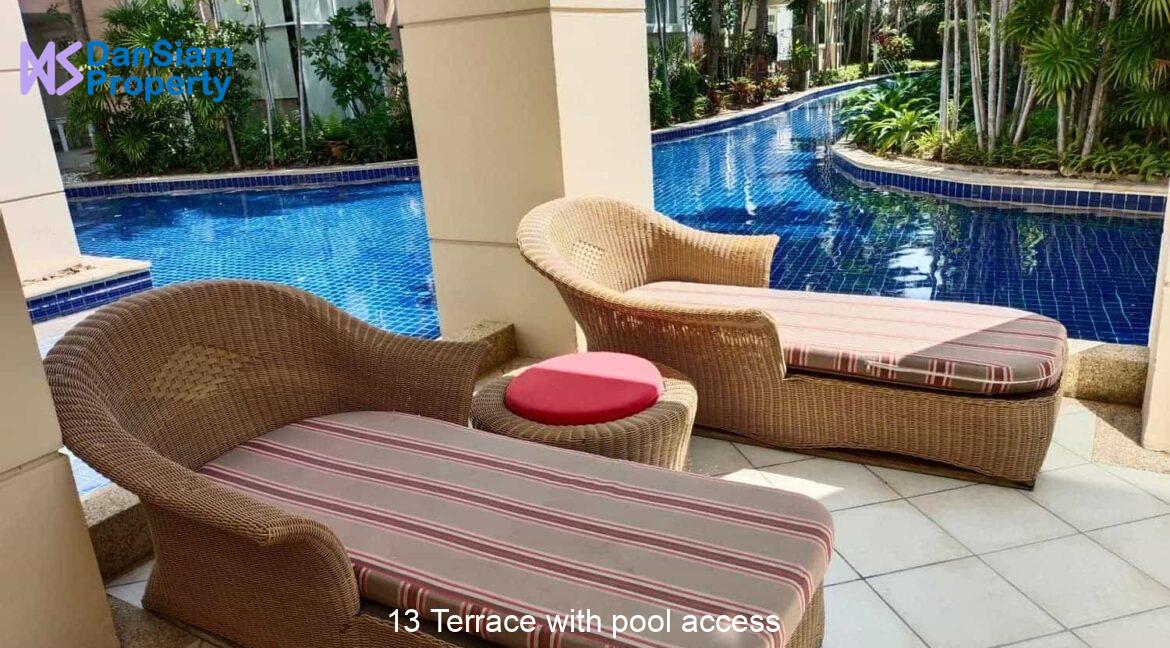 13 Terrace with pool access