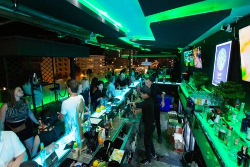 14 Bar at nighttime