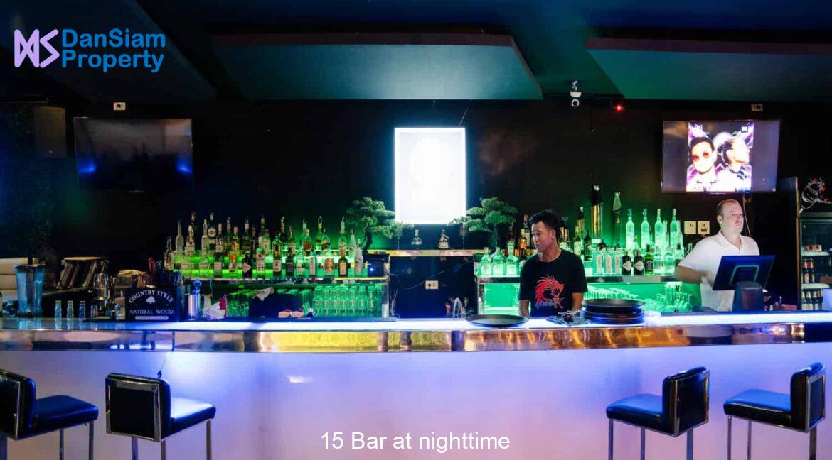 15 Bar at nighttime