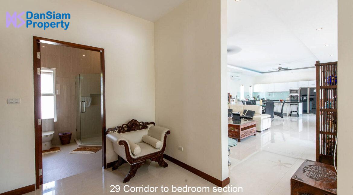 29 Corridor to bedroom section